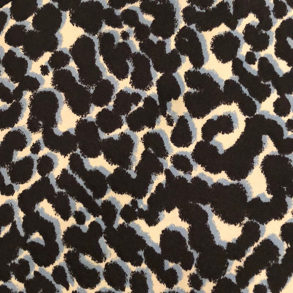 Blue & Black Leopard Mini Skirt - Picture 2 of 6